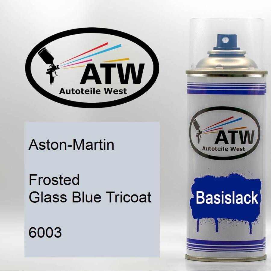 Aston-Martin, Frosted Glass Blue Tricoat, 6003: 400ml Sprühdose, von ATW Autoteile West.